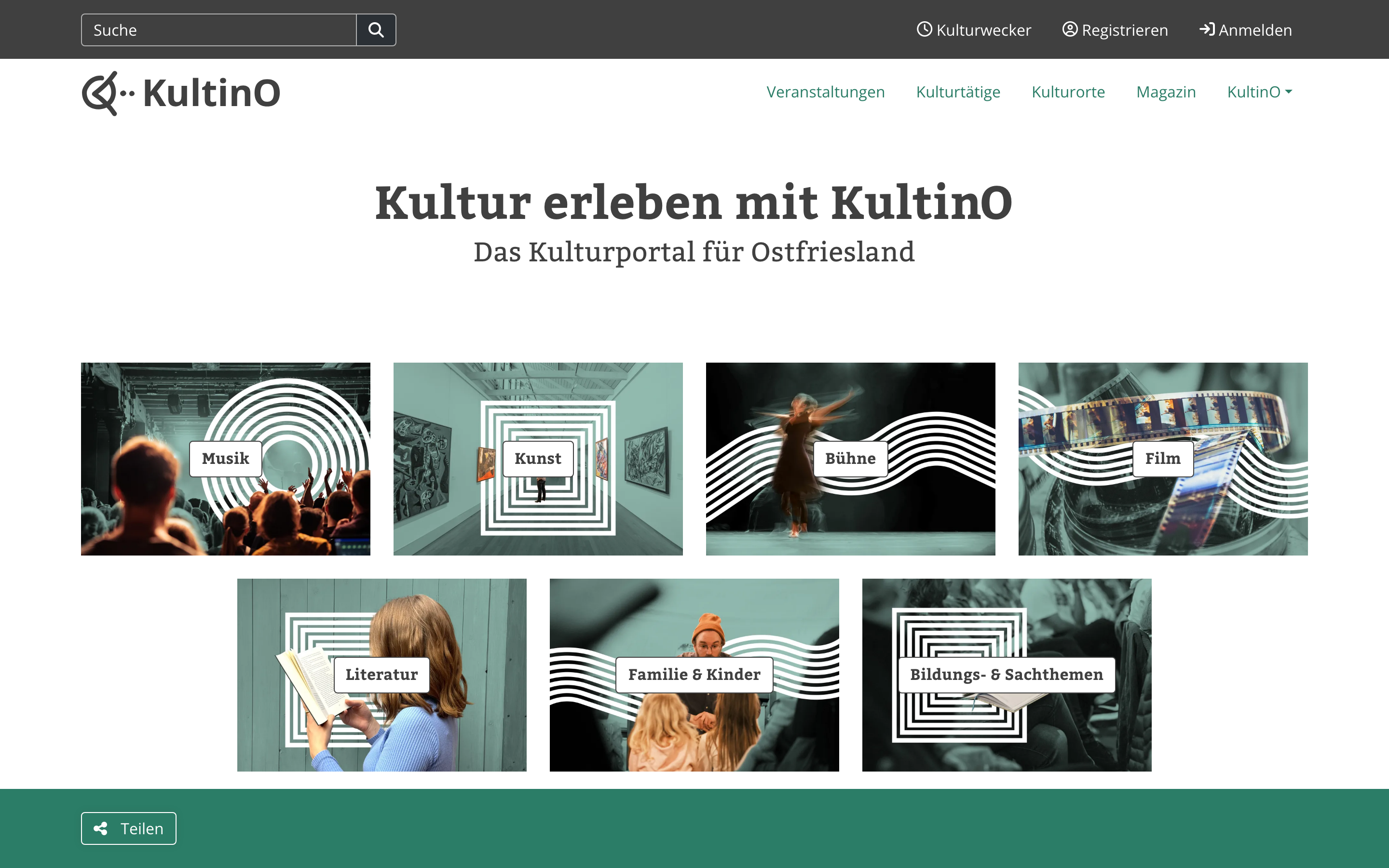 KultinO – Das Kulturportal für Ostfriesland der Ostfriesischen Landschaft