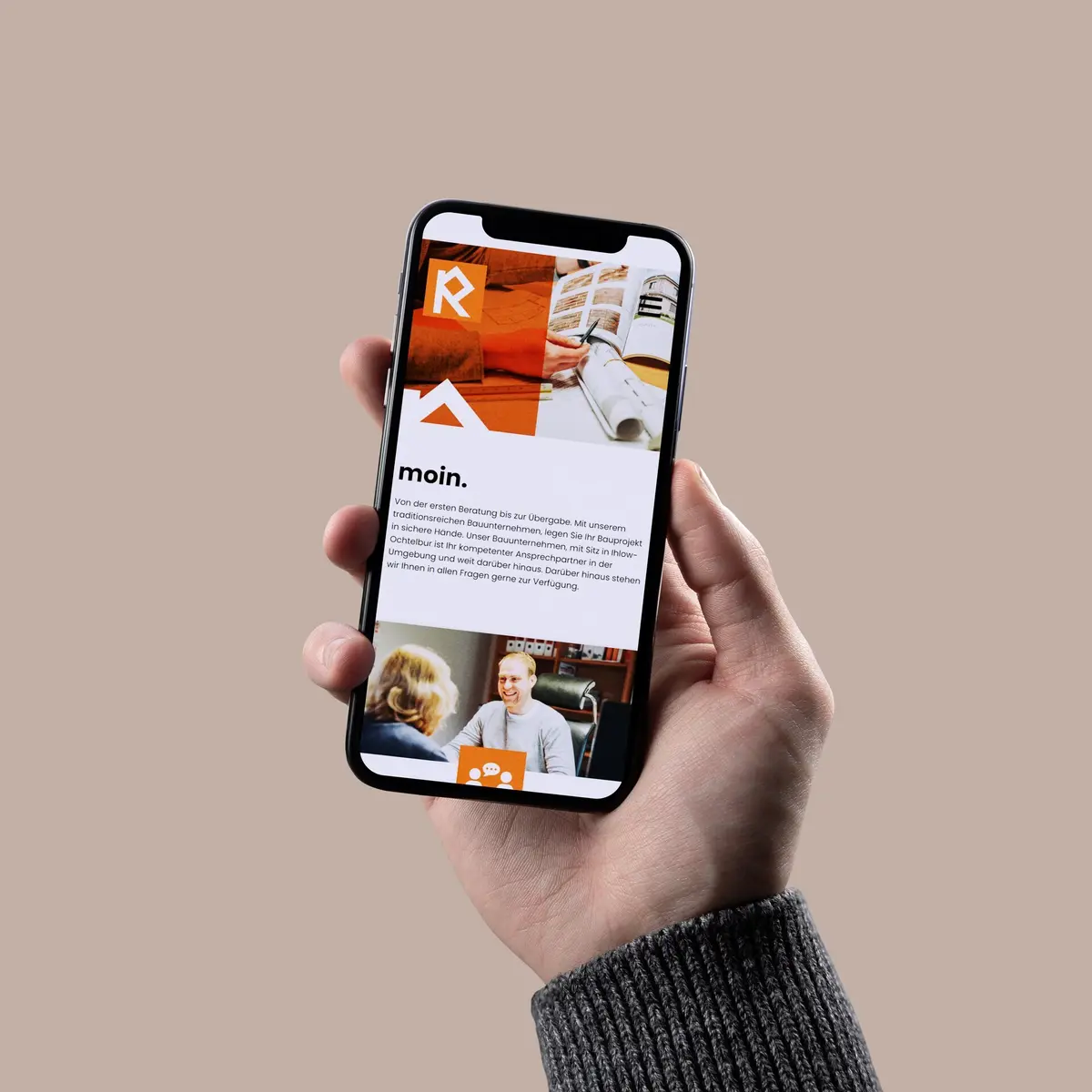Smartphone-Ansicht von ravelingbau.de für Raveling Bau in Ihlow-Ochtelbur